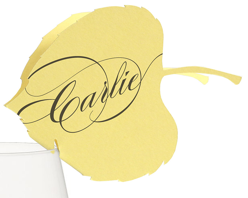 Aspen Leaf Place Cards