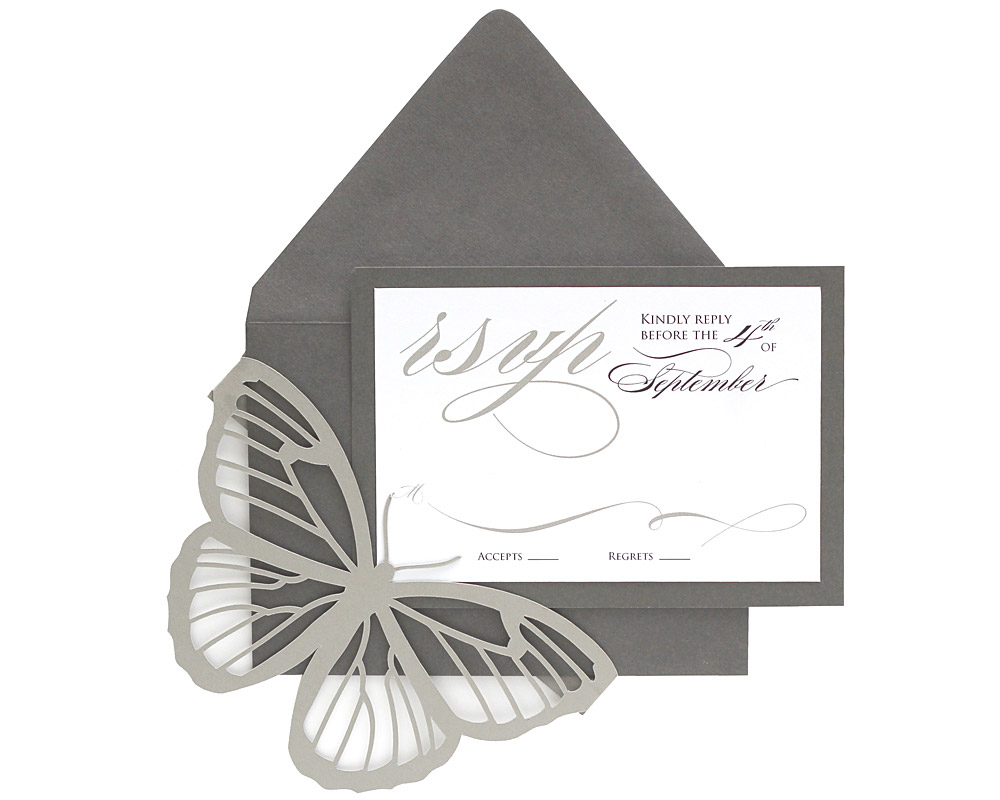 Butterfly RSVP Cards
