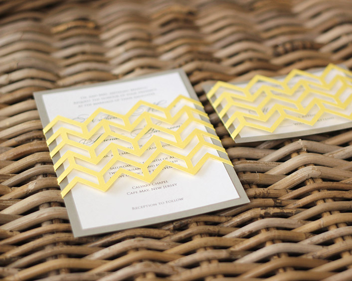 Chevron Invitations