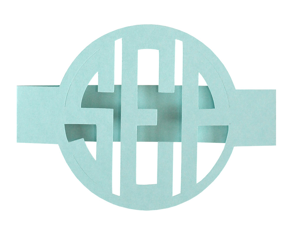 Circle Monogram Invitations