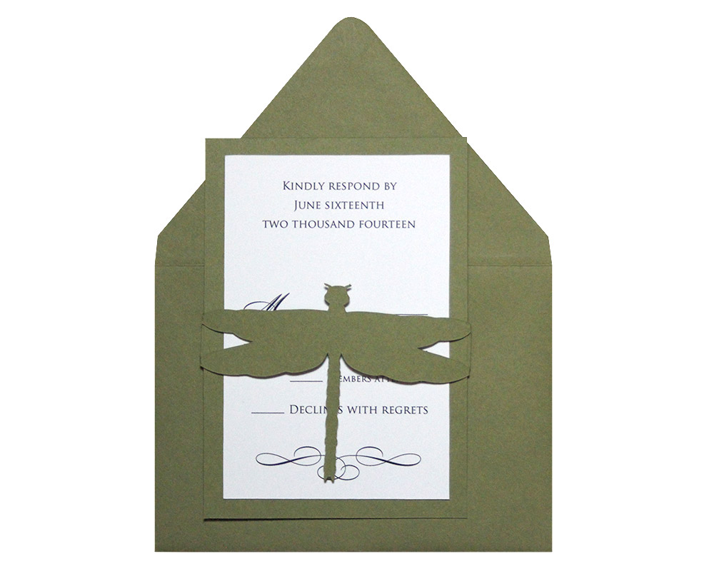 Dragonfly RSVP Cards