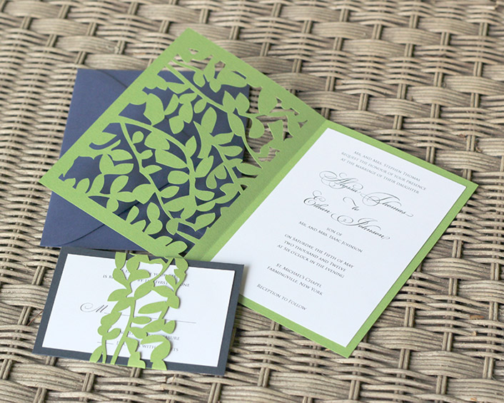 Leaf Lace RSVP Cards