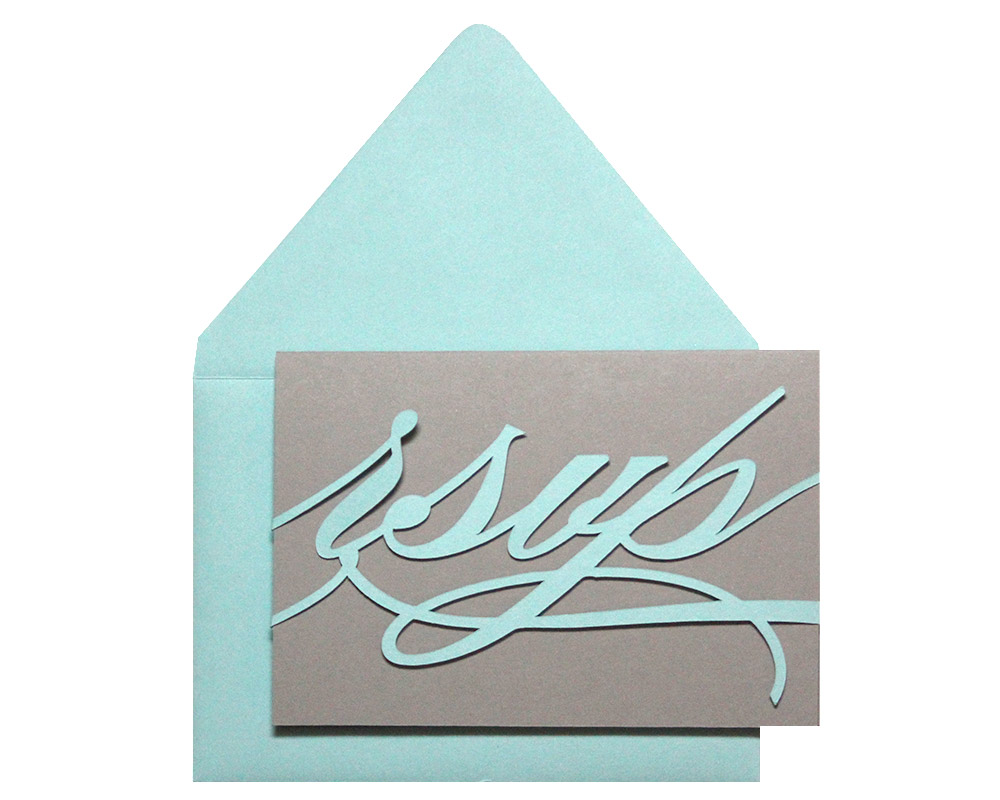 Monogram RSVP Cards