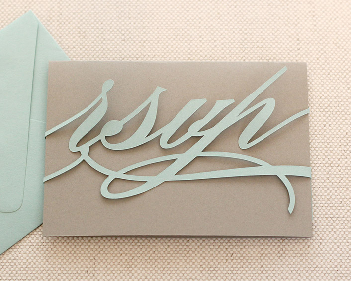 Monogram RSVP Cards