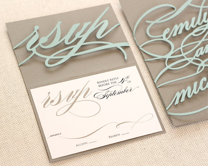 Monogram RSVP Cards