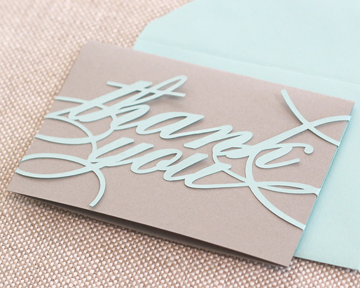 Monogram Thank You Cards