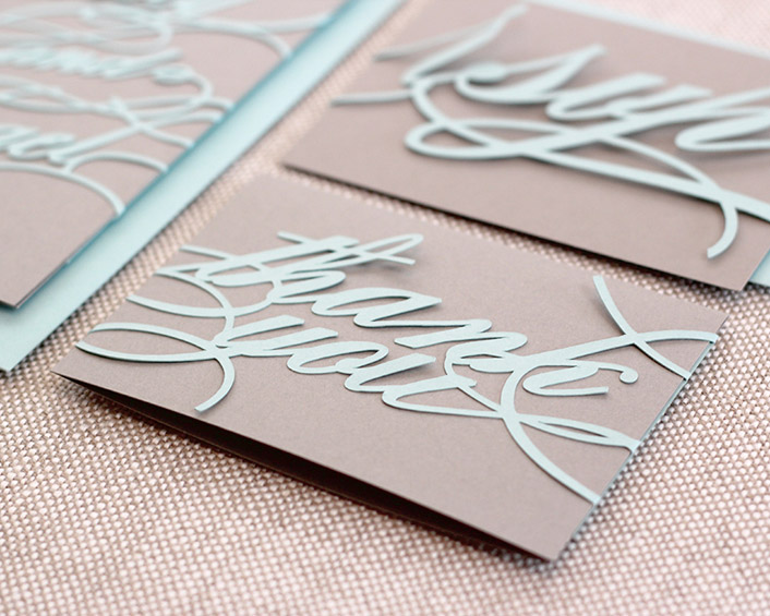 Monogram Thank You Cards