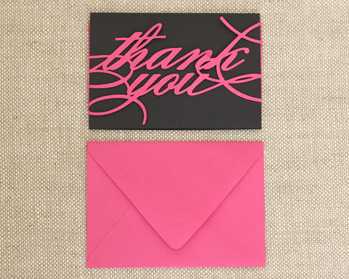 Monogram Thank You Cards