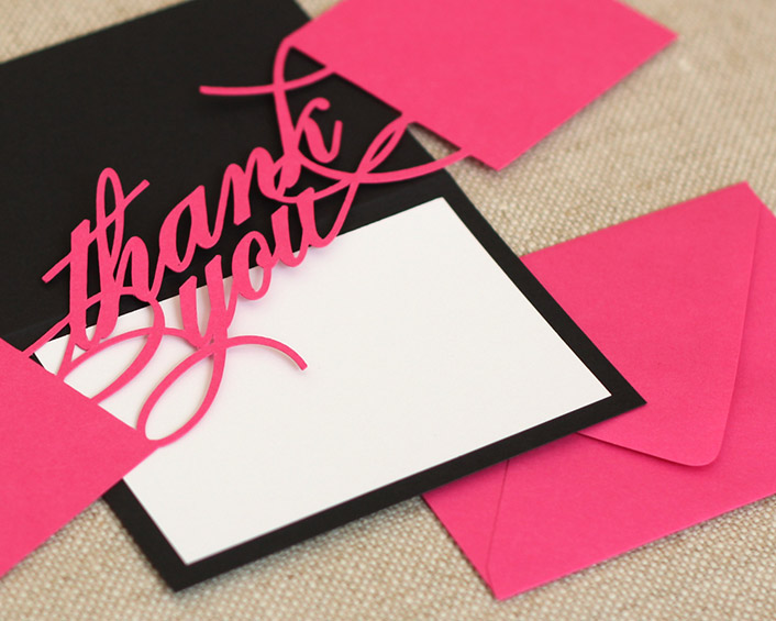Monogram Thank You Cards