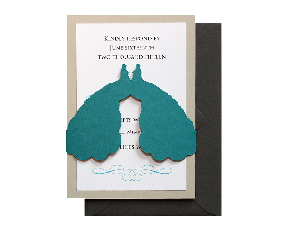 Peacock RSVP Cards