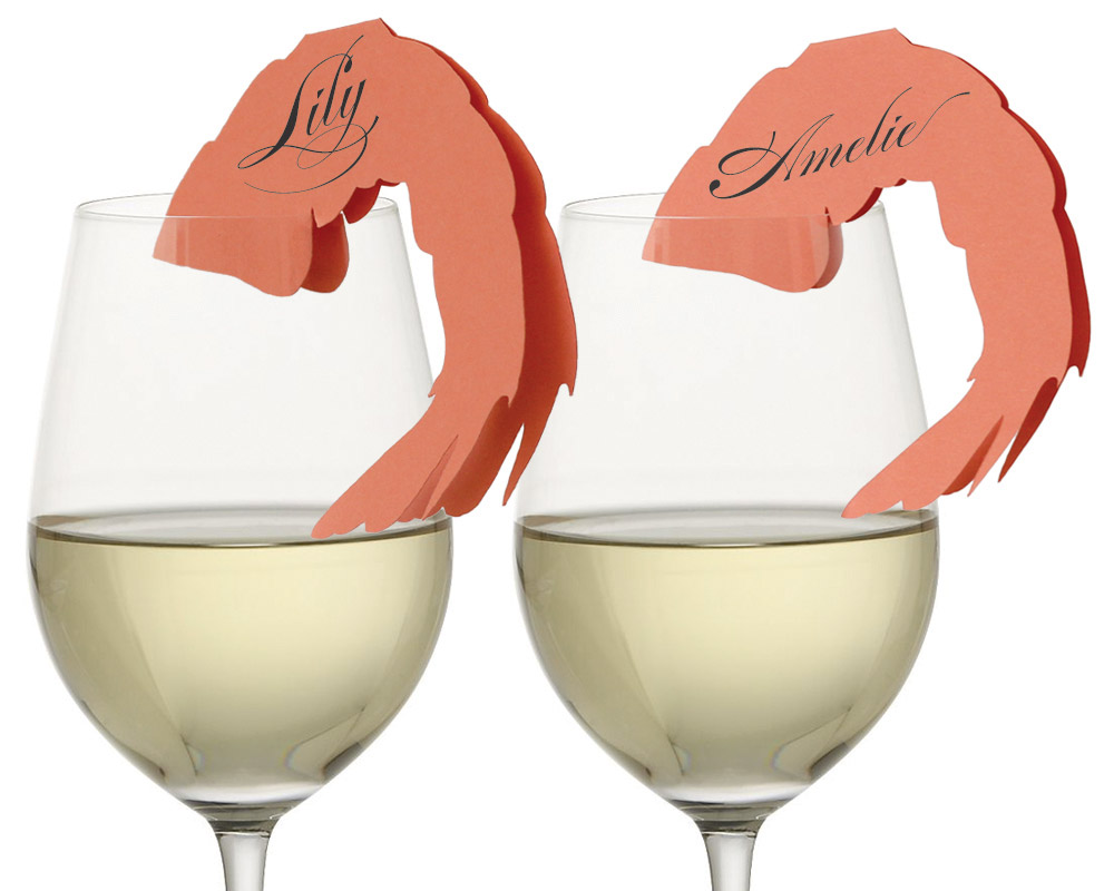 Shrimp Place Cards